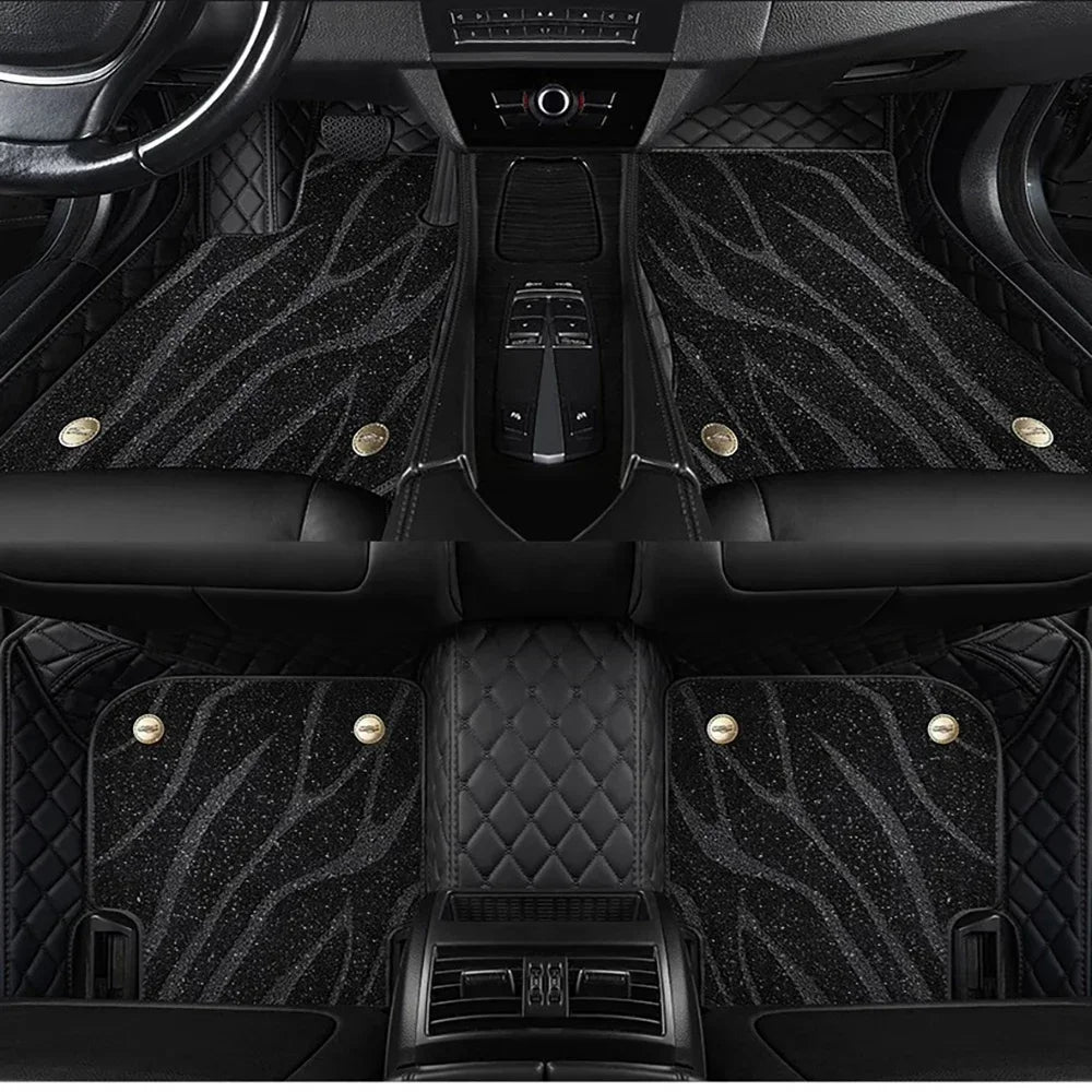 Tapis de sol de voiture personnalisé 5D, pour Mercedes Benz GLB X247 2019 – 2024 ans, Double couche, couverture de sol Coche