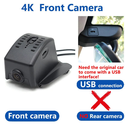 AutoBora-Caméra de tableau de bord DVR de voiture, moniteur vidéo 24H pour Lynk & Co 01, 3840, 2160, 4K, WiFi, 2023x2024