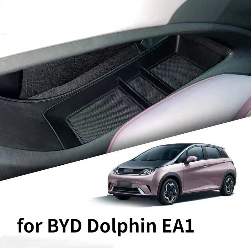 BYD Dolphin – boîte de rangement pour voiture, contrôle Central, boîte d'articles divers, support de tasse d'eau EA1, stockage d'écran arrière, accessoires pratiques