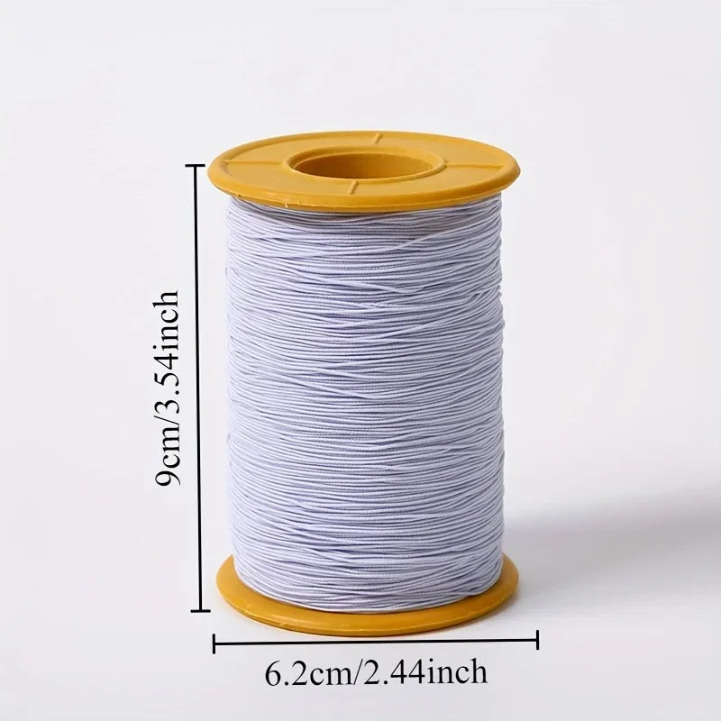 Corde élastique pour Machine à coudre, 0.5mm, ligne élastique en Polyester super fin, accessoires pour vêtements, corde élastique