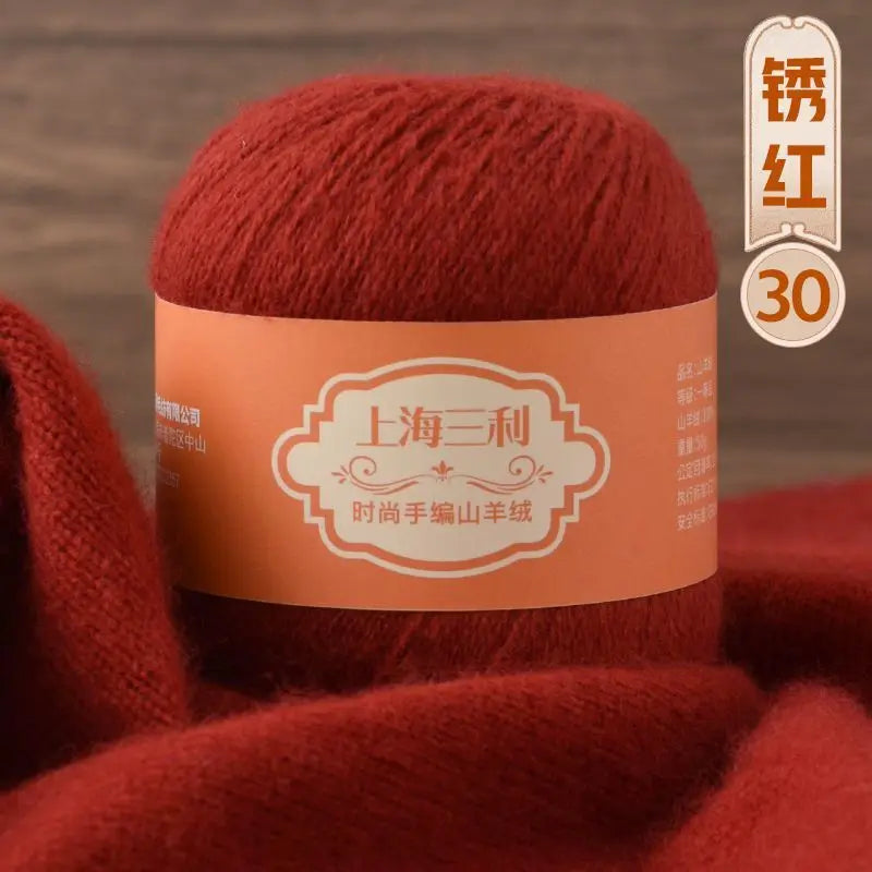 Fil de cachemire mongol chaud 100 g/ensemble, 3 plis, pour pull, gants, Crochet, écharpe à tricoter, fil de laine, doux pour la peau, uni, 100%