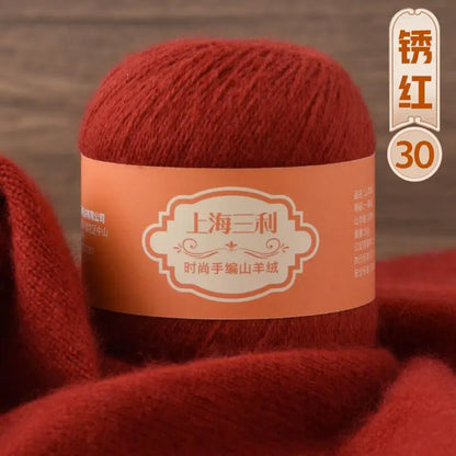 Fil de cachemire mongol chaud 100 g/ensemble, 3 plis, pour pull, gants, Crochet, écharpe à tricoter, fil de laine, doux pour la peau, uni, 100%