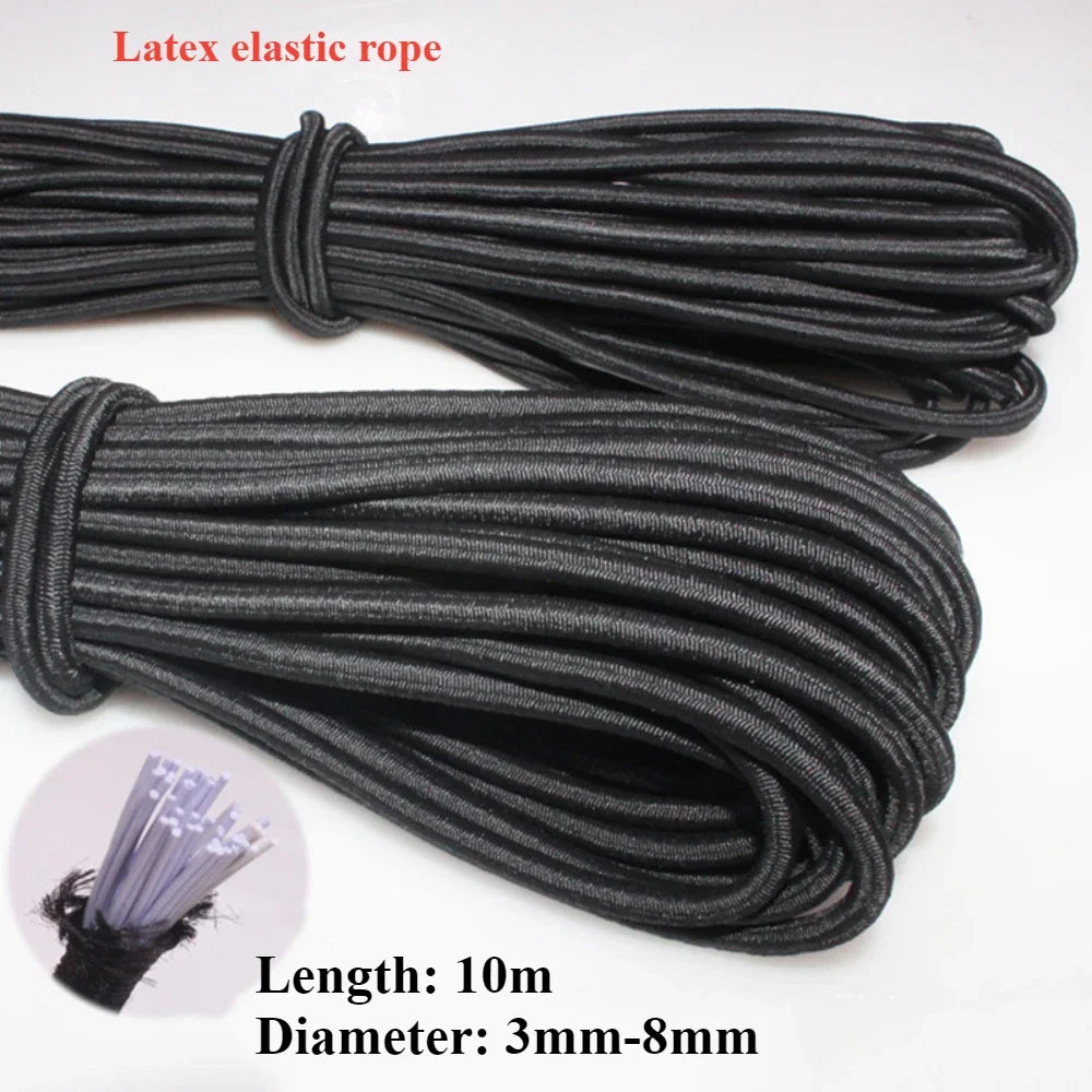 3/4/5/6/8MM noir fort cordon élastique élastique couture vêtements artisanat fournitures bande élastique élastiques corde bandes accessoires