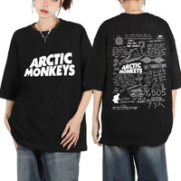 Arctic Monkey Lyrics Limited Design Graphic T Shirts pour femmes, T-shirt en coton, Rock Respzed, Harajuku, Hip Hop Trend Économie, Mode