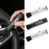 فرشاة تنظيف داخلية للسيارة، فرشاة تلسكوبية صغيرة ناعمة لسيارات BYD Atto 3 Tang F3 E6 Yuan Plus Song Max F0 Qin G3 I3 Han