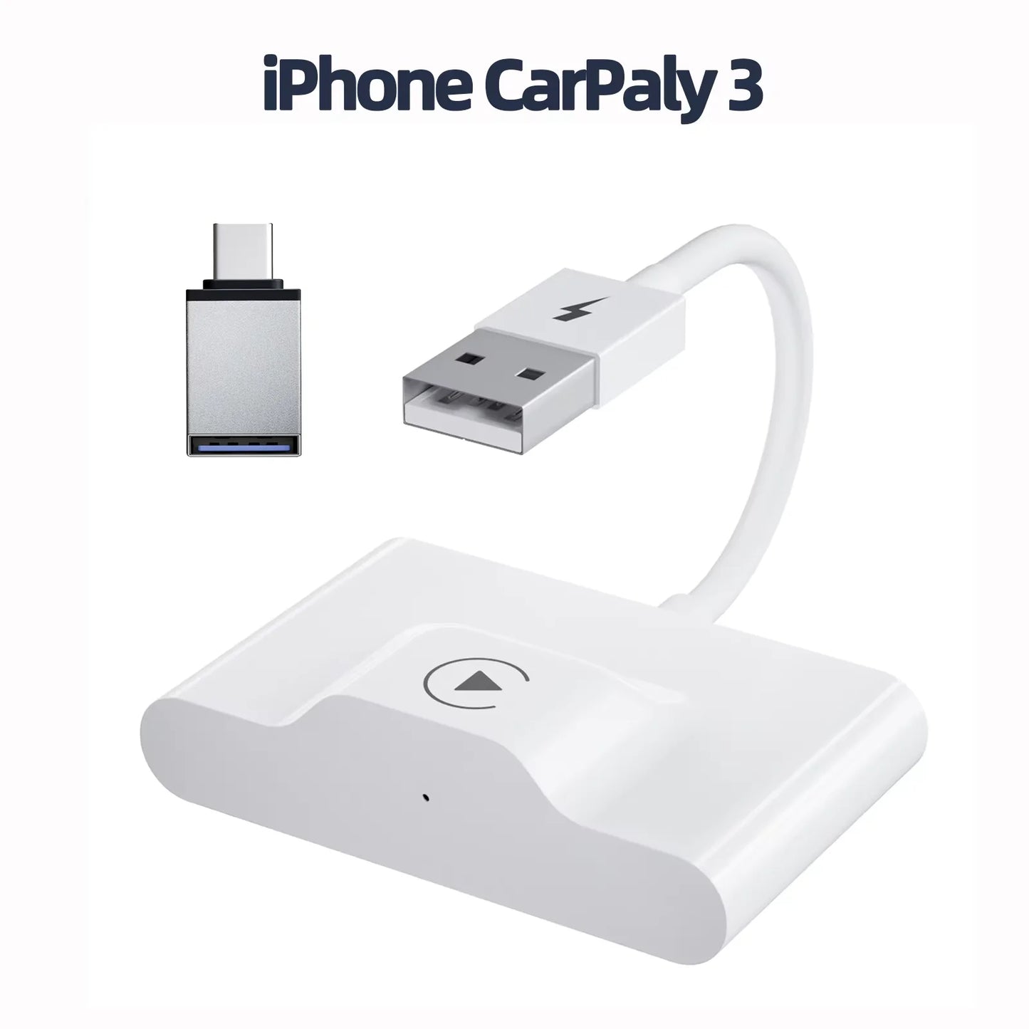 Adaptateur sans fil Android Auto et Apple CarPlay 2 en 1, adaptateur sans fil 5,8 GHz pour voitures CarPlay filaires en usine