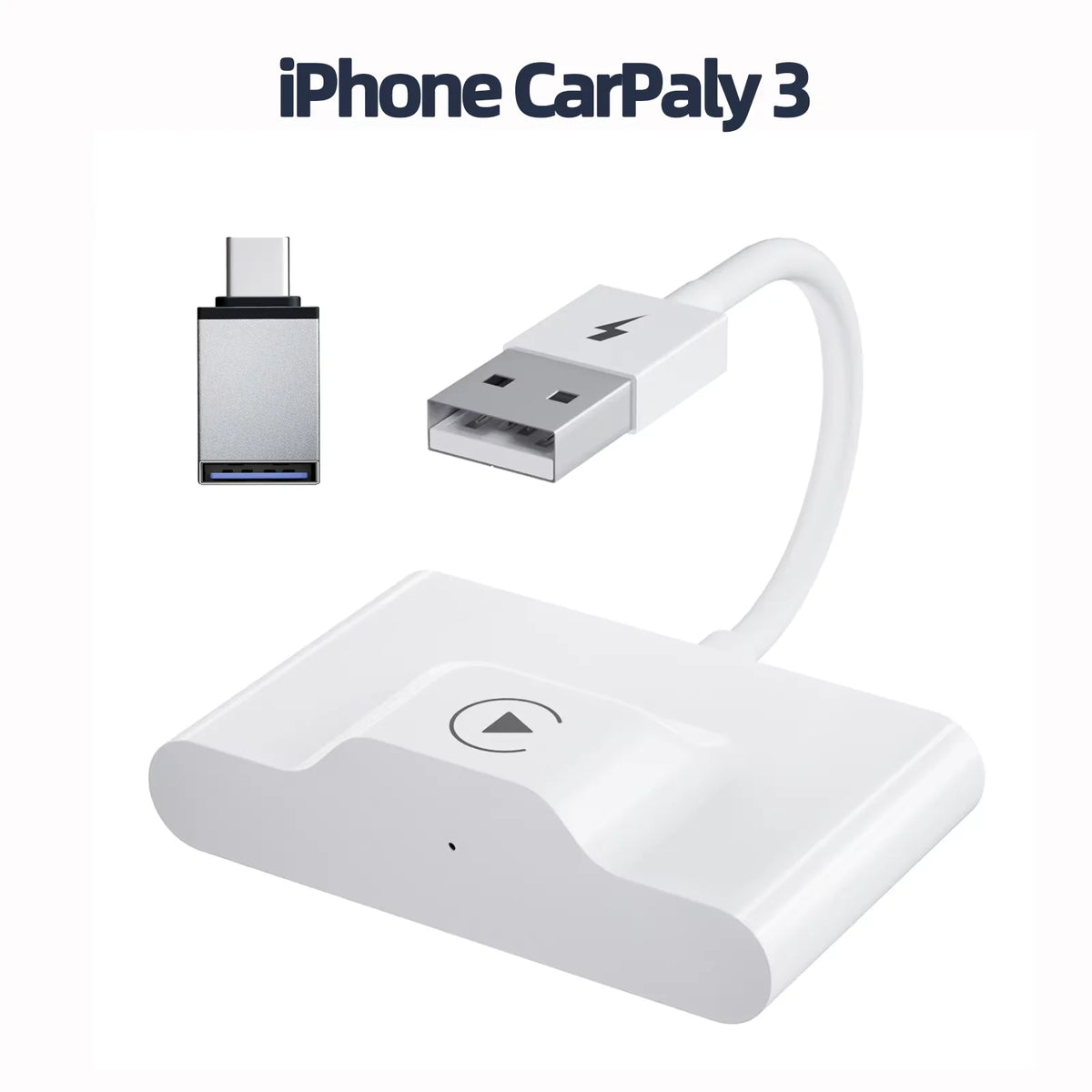 Adaptateur sans fil Android Auto et Apple CarPlay 2 en 1, adaptateur sans fil 5,8 GHz pour voitures CarPlay filaires en usine
