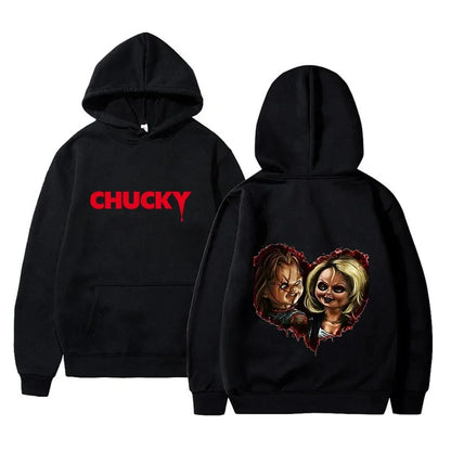 Film d'horreur jouer Chucky sweats à capuche Harajuku Hip Hop Streetwear hommes femmes automne hiver sweat à capuche hauts pullover