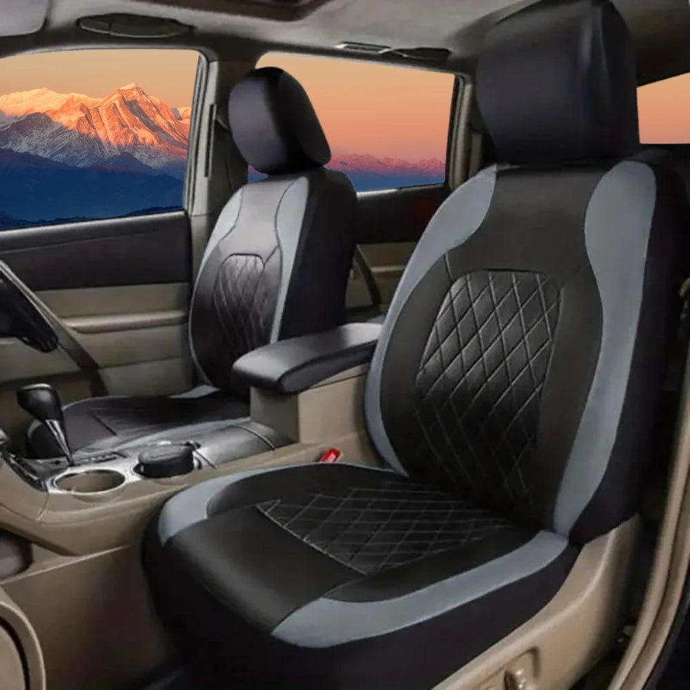 Housses de siège de voiture universelles PU noir mode housses de siège de sport housse de siège de voiture en polyuréthane accessoires intérieurs universels