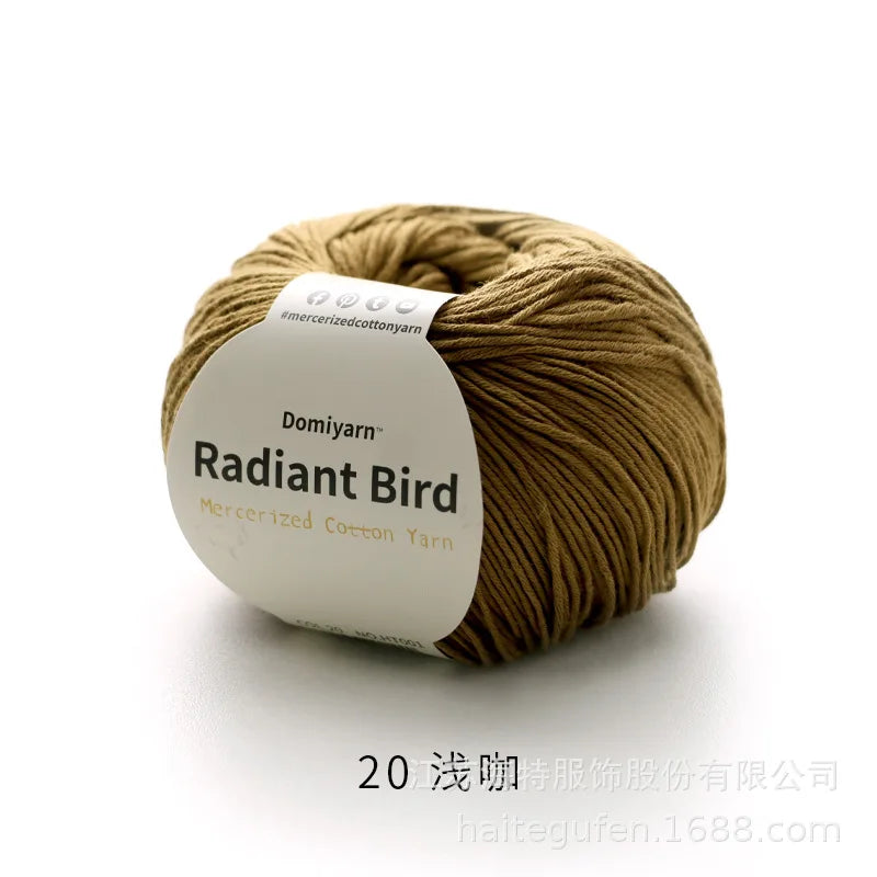Fil de coton pur 100% biologique, fil pour bébé 50g pour tricoter, crochet et artisanat, crochet tissé à la main, pull, chapeau, fil d'écharpe
