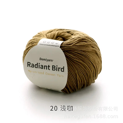 Fil de coton pur 100% biologique, fil pour bébé 50g pour tricoter, crochet et artisanat, crochet tissé à la main, pull, chapeau, fil d'écharpe