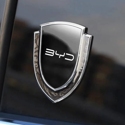 Autocollant de Badge d'emblème latéral de fenêtre de coffre de voiture en métal pour BYD Atto 3 Act 3 Tang F3 E6 Dmi Yuan plus Song plus ev f0 f3 Qin Pro