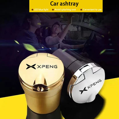 Cendrier de voiture avec lumière LED, porte-gobelet Portable sans fumée pour Xpeng Xiaopeng G6 G9 P7 P7I G3 G3i P5, accessoires d'intérieur automobile