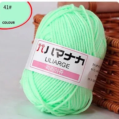 Fil de laine à tricoter en coton doux et doux pour bébé, fil de velours en fibres épaisses, fil de laine à tricoter à la main pour pull de bricolage