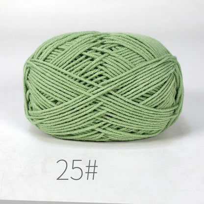 Combinaison de fils de coton au lait, couleurs mélangées, ensemble de fils à tricoter au Crochet pour bricolage artisanal, pull, écharpe, tricot, 5 pièces