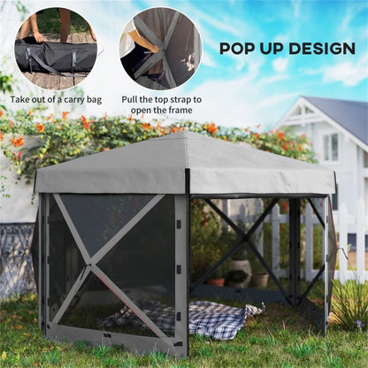 خيمة تخييم قابلة للطي، مساحة واسعة، خفيفة الوزن، للتخييم والسفر