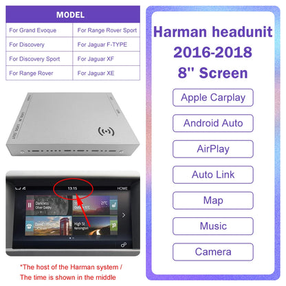 Carplay sans fil Android Auto pour Land Rover/Jaguar/Range Rover/Evoque/Discovery 2012-2018 lecteur de voiture de Navigation multimédia