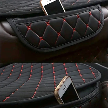 Kcimo 3 pièces coton et lin housse de siège de voiture ensemble universel housse de siège de voiture coussin protecteur de siège de voiture intérieur accessoires de voiture