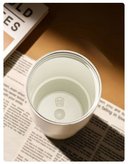 Gobelet à revêtement en céramique de 800ml, avec paille, bouteille d'eau isolée de grande capacité, étanche, poignée détachable, infuseur à thé pour voyage