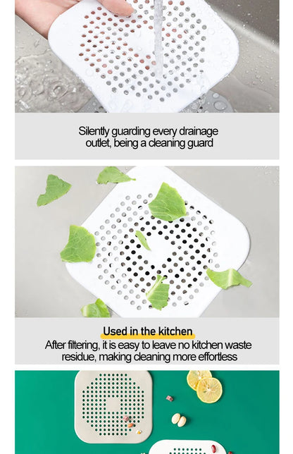 Crépine pour douche, filtre à cheveux, bloqueur d'évier, bouchon de bain, maille de salle de bain pour vidange de cheveux, filtre d'évier de cuisine GLQ01