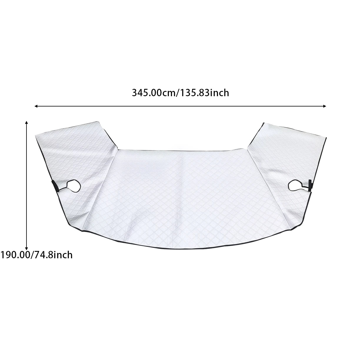 Bouclier solaire argenté pour pare-brise de voiture, couverture solaire d'hiver pour fenêtre avant, Protection extérieure contre le gel et la neige, pour VW T7