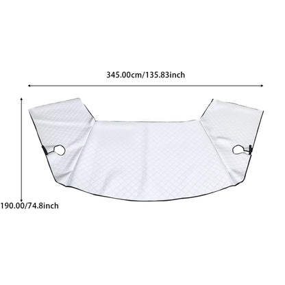 Bouclier solaire argenté pour pare-brise de voiture, couverture solaire d'hiver pour fenêtre avant, Protection extérieure contre le gel et la neige, pour VW T7