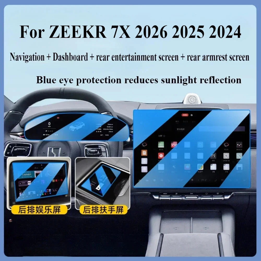 Verre trempé pour ZEEKR 7X 2026 2025 2024, accessoires de voiture, mat LCD, multimédia de Navigation GPS, Film de protection pour écran tactile