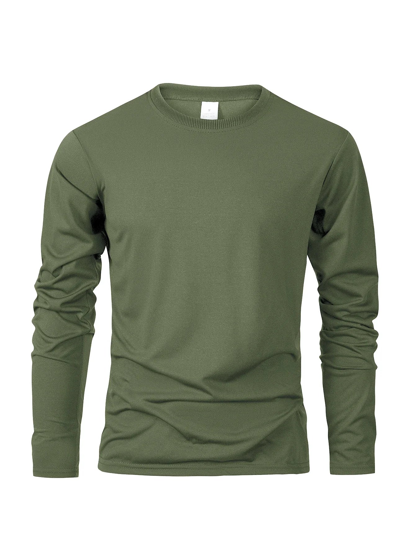 T-shirts à manches longues pour hommes, décontractés, col rond, évacuant l'humidité, hauts de sport pour hommes, confortables et polyvalents