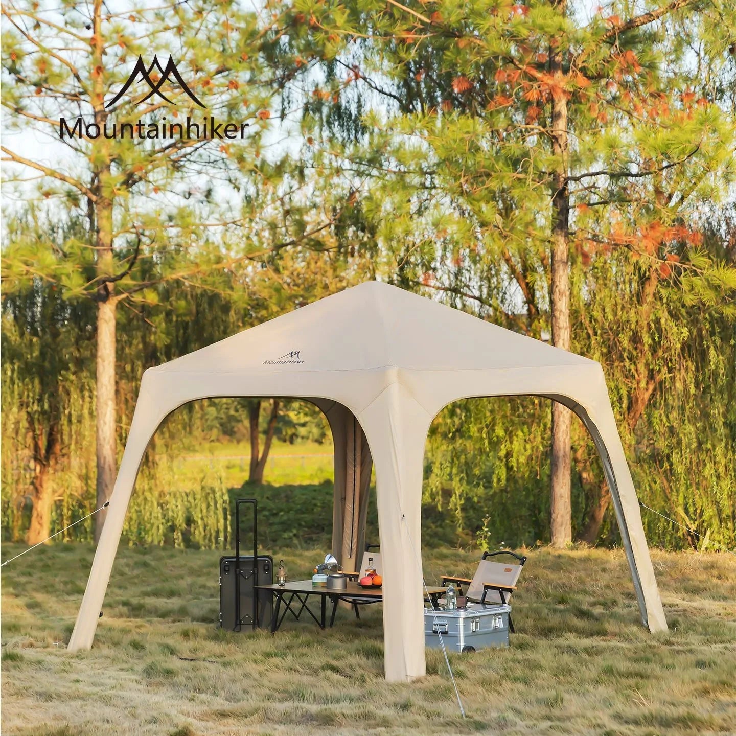 Tente dôme gonflable portable imperméable pour le camping en plein air Mountainhiker, grande capacité pour plusieurs personnes, auvent de parc, auvent de pique-nique