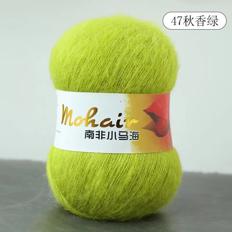 Fil de laine Mohair d'alpaga en peluche pour fil à tricoter, écharpe de pull 40 grammes/boule, fils épais de Lanas doux et chaud gonflés