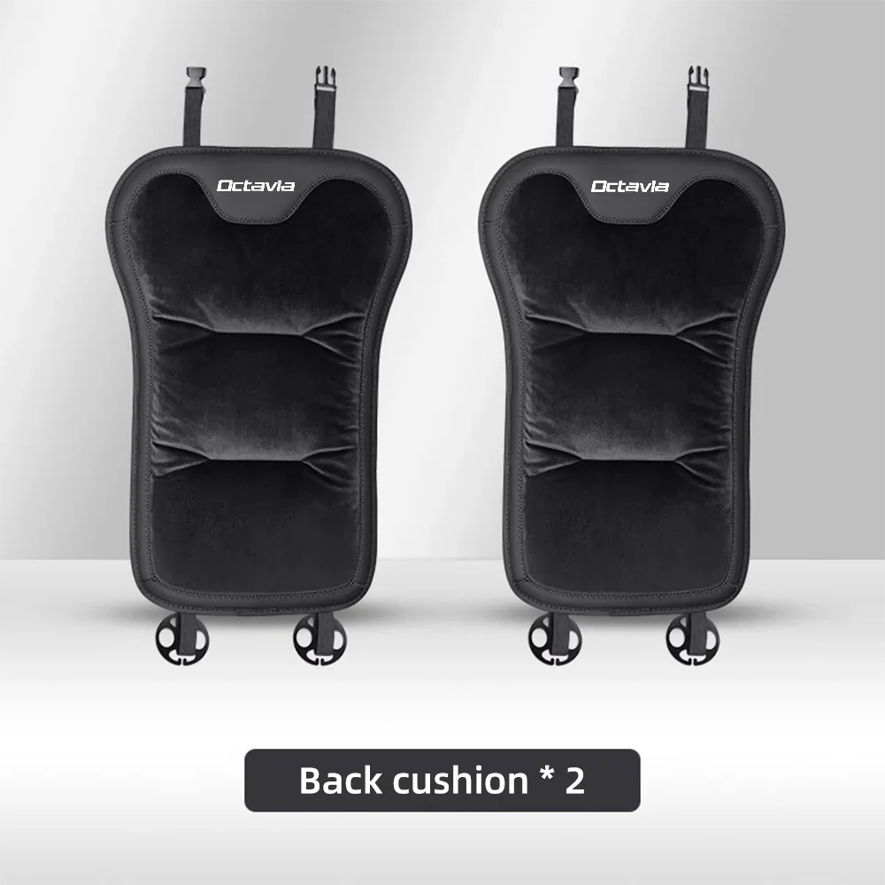 Housse de siège de voiture en flanelle, pour Skoda Octavia 2 3 MK1 MK3, coussin de siège avant/arrière de voiture en peluche chaud d'hiver, accessoires d'intérieur automobile