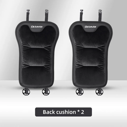Housse de siège de voiture en flanelle, pour Skoda Octavia 2 3 MK1 MK3, coussin de siège avant/arrière de voiture en peluche chaud d'hiver, accessoires d'intérieur automobile