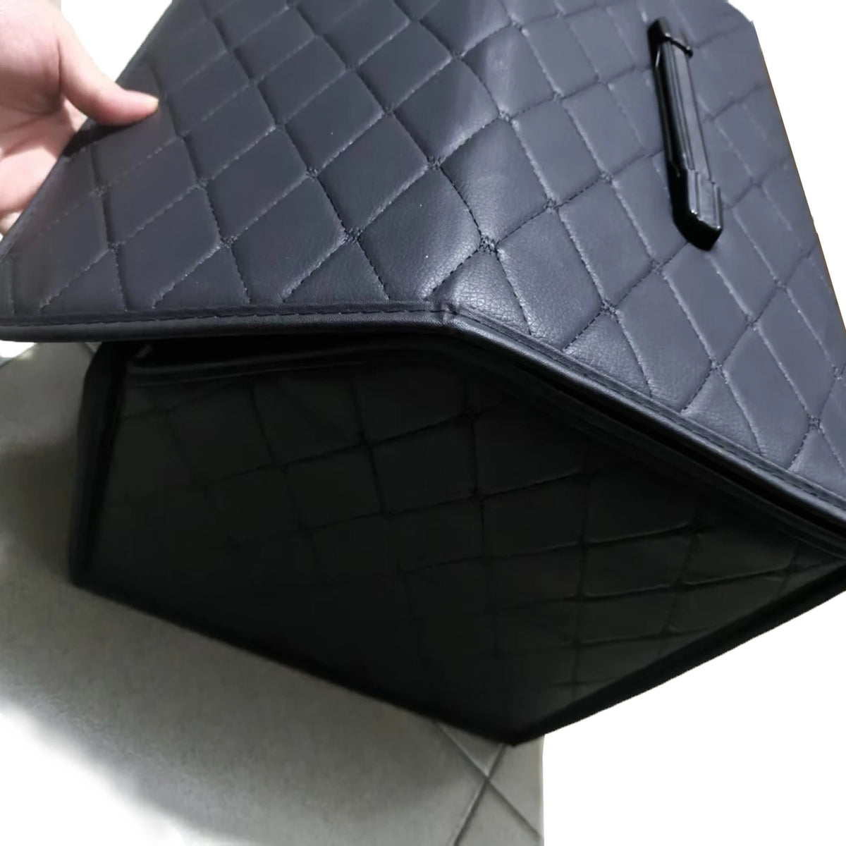 Boîte de rangement pour coffre de voiture, grande capacité, outils multi-usages automobiles, sac de rangement, rangement, rangement, cuir, pliable pour l'urgence