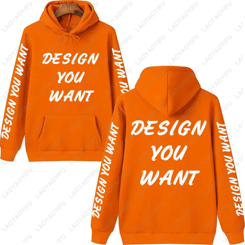 Sweat-shirt personnalisé avec photo, sweat-shirt confortable et chaud pour l'automne, unisexe, décontracté, texte imprimé personnalisé, sweat-shirt DIY tendance
