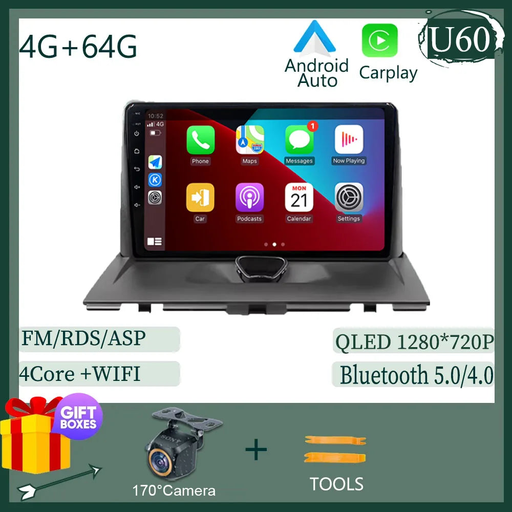 Autoradio Carplay pour Peugeot Expert 2 G9 pour citroën Jumpy pour Fiat Scudo pour Toyota Proace 2007-2017 Navigation GPS No 2din 4G