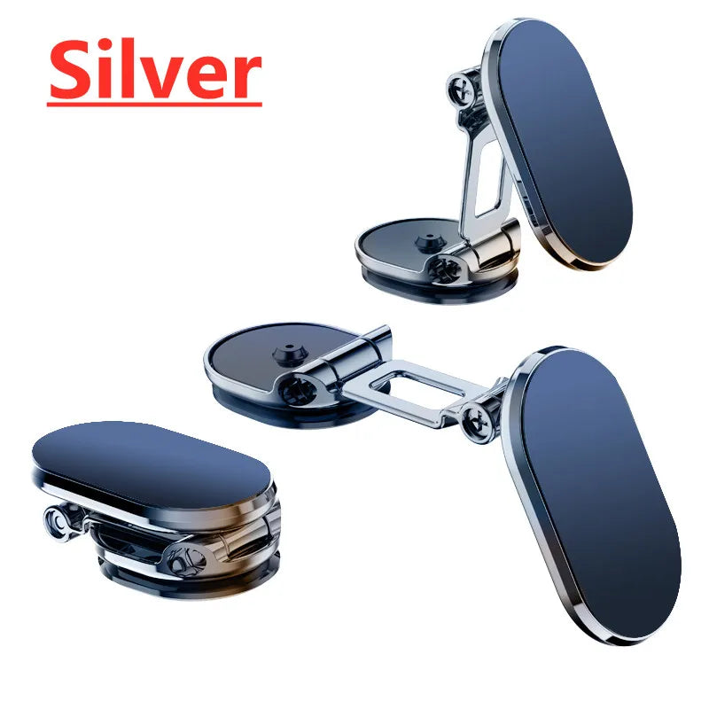 1080 °   Support de téléphone magnétique rotatif pour voiture, aimant pliable, support de téléphone intelligent GPS dans la voiture pour iPhone 16 Xiaomi Huawei