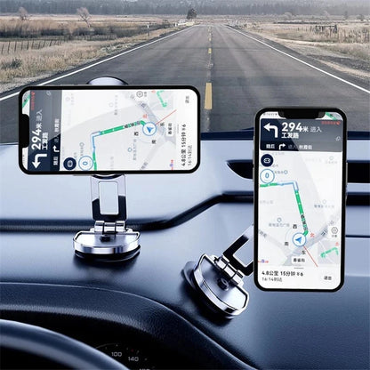 1080 °   Support de téléphone magnétique rotatif pour voiture, aimant pliable, support de téléphone intelligent GPS dans la voiture pour iPhone 16 Xiaomi Huawei
