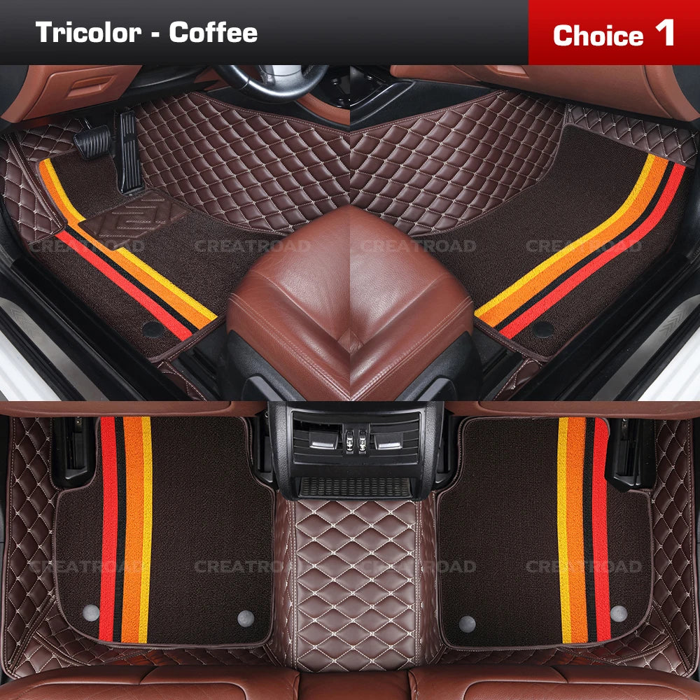 Tapis de sol de voiture Double couche, couverture de tapis automobile personnalisée, accessoires d'intérieur pour Xpeng G6/G9 2022 2023 2024 2025