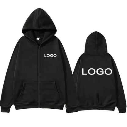 Sweat à capuche imprimé personnalisé pour hommes et femmes, fermeture éclair, ample, vêtements décontractés, mode, manches longues, pull à capuche, personnalité