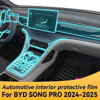 Film de protection en TPU pour panneau de Navigation BYD SONG PRO 2024 2025, autocollant anti-rayures pour écran intérieur automobile