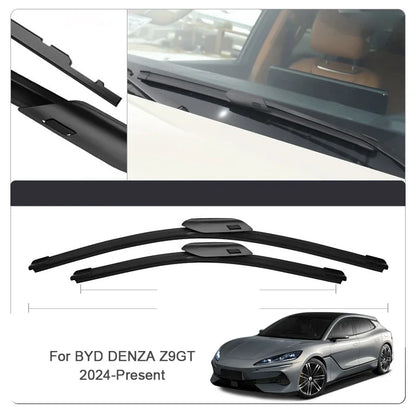Lame d'essuie-glace de voiture pour BYD DENZA, protection du caoutchouc, 2 pièces