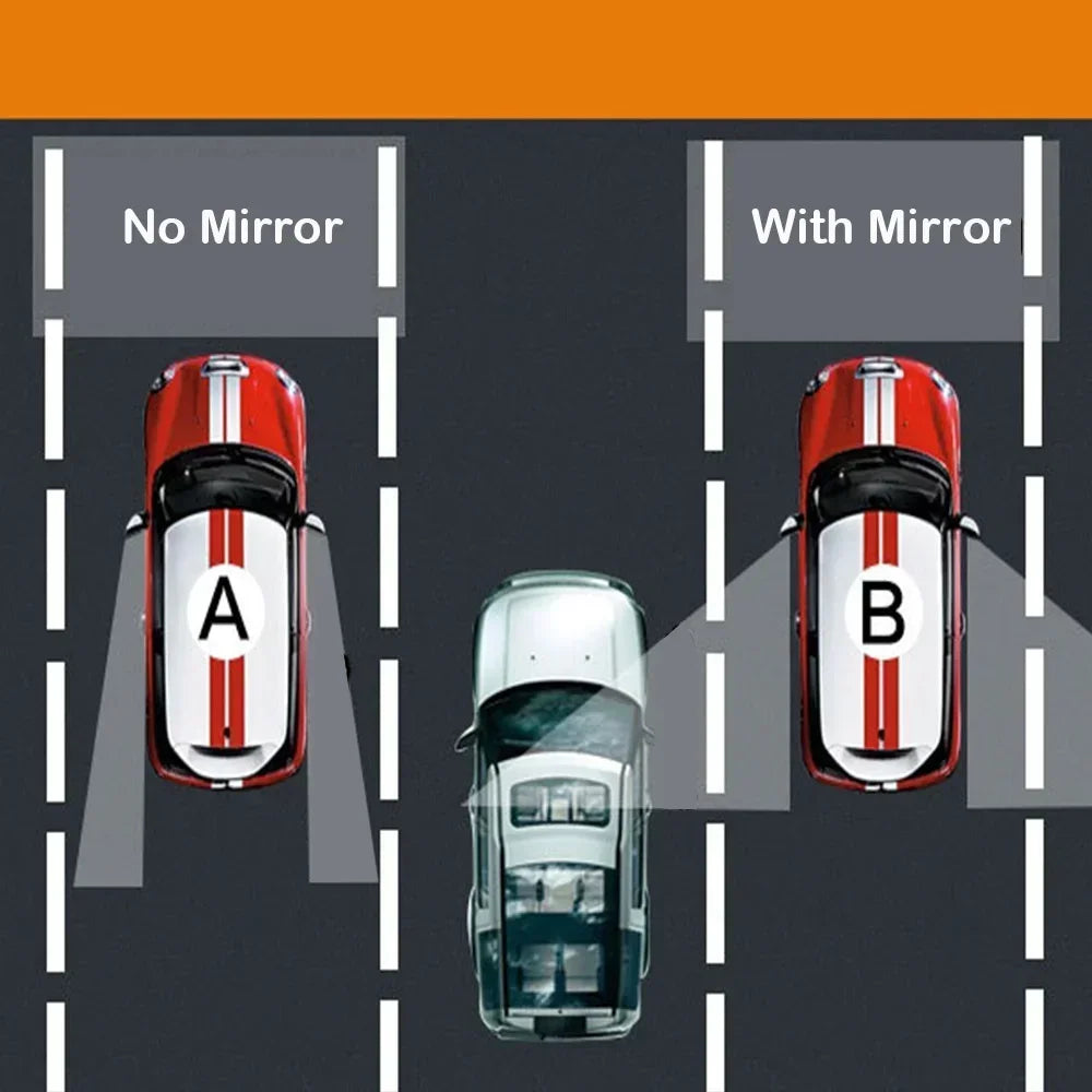 Rétroviseur latéral convexe grand angle 360° pour voiture, aide au stationnement, petit rétroviseur rond de sécurité pour véhicule