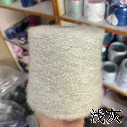 1 régiment de 500 grammes de laine Mohair ultra douce près du corps sans collant, foulards tricotés à la main, fil de pull