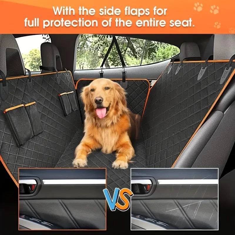 Housse de siège de voiture idéale, améliorez vos sièges de voiture avec cette housse de hamac pour chien imperméable et résistante aux rayures!