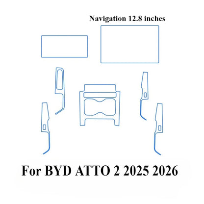 Film de Protection PPF pour BYD ATTO 2 2025 2026, accessoires de voiture, TPU transparent LCD, panneau d'équipement de Navigation GPS, Console centrale