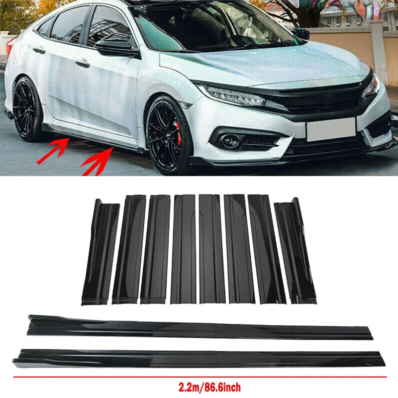 Pour Mercedes Benz accessoires W177 W176 W203 W204 W205 W211 W212 W213 AMG jupes latérales de voiture Extension panneau à bascule séparateur 8 pièces A