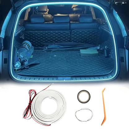 Bande lumineuse LED auto-adhésive pour coffre de voiture, bande lumineuse à flux dynamique, multifonction, automatique, pour décor de coffre de camion