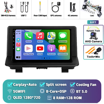 Android 15 sans fil CarPlay Auto autoradio pour Audi Q3 2012-2018 DSP lecteur vidéo multimédia GPS stéréo Autoradio unité principale WIFI