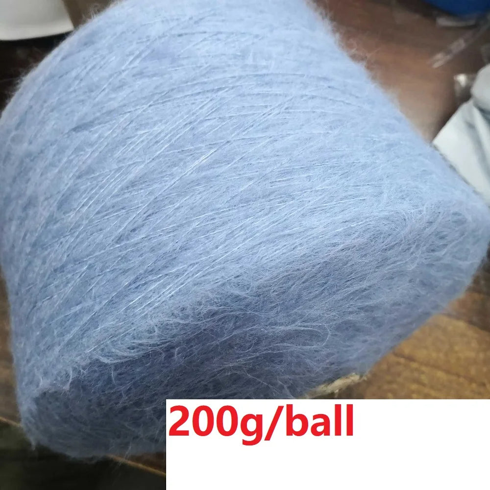 Laine tricotée à la main en forme de lapin Super douce, fil Mohair au Crochet chaud, acrylique, anti-boulochage, pour pull, écharpe, haute qualité, 500g, 1 pièce