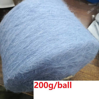 Laine tricotée à la main en forme de lapin Super douce, fil Mohair au Crochet chaud, acrylique, anti-boulochage, pour pull, écharpe, haute qualité, 500g, 1 pièce